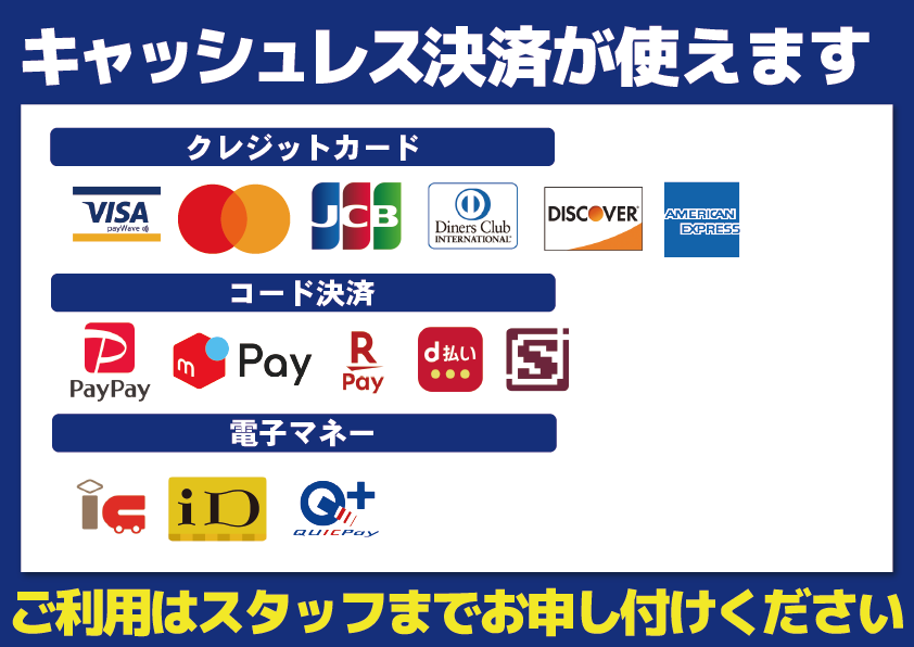 キャッシュレス決済一覧